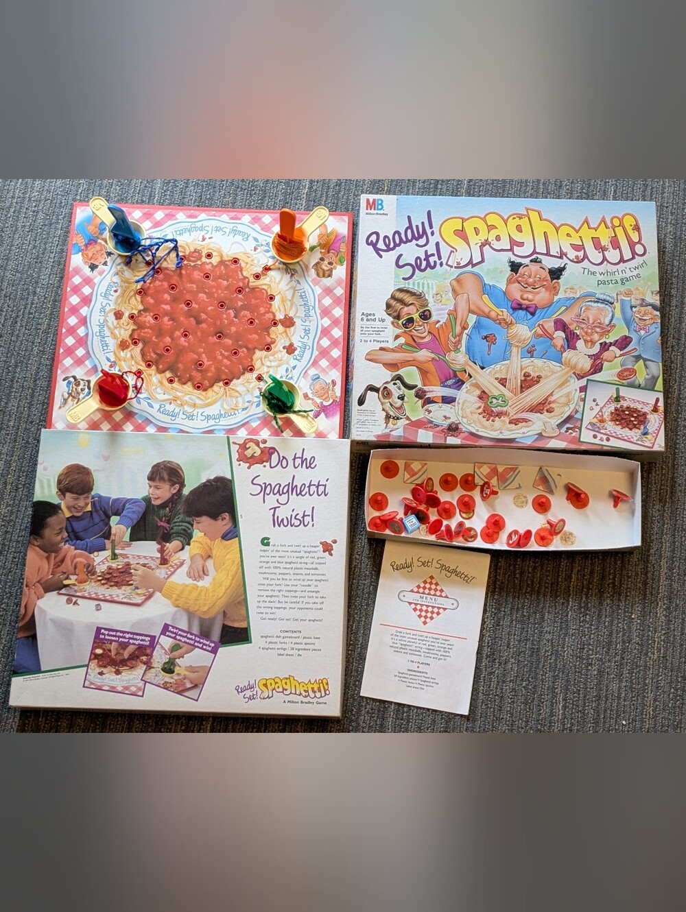 Vintage 1989 Original - Ready! Set! Spaghetti Game - Classic Collectible
